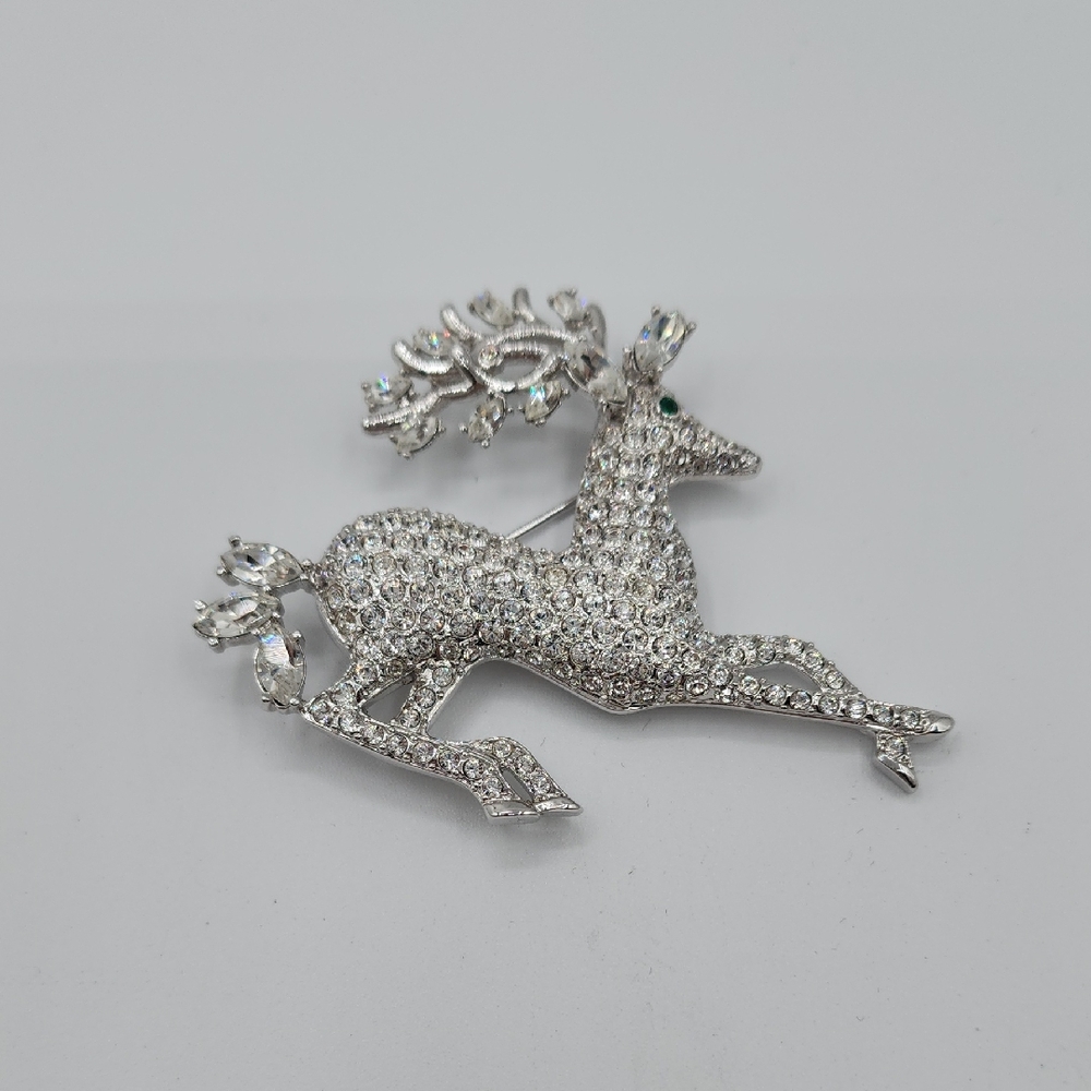 Nolan Miller Elegant Silver Stage Brooch